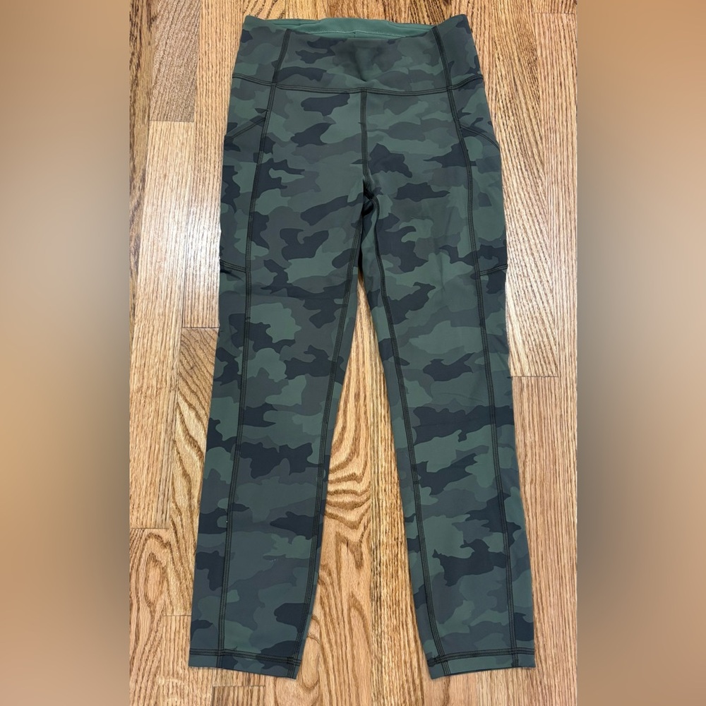 Lululemon Athletica Camo Print Capris